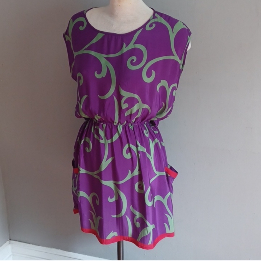 Guru pure silk mini dress Size M